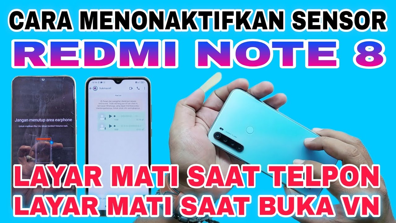 SENSOR REDMI NOTE 8 | LAYAR MATI SAAT TELPON BUKA VN | FIX REDMI NOTE 8 SCREEN TURNS OF WHEN CALLING