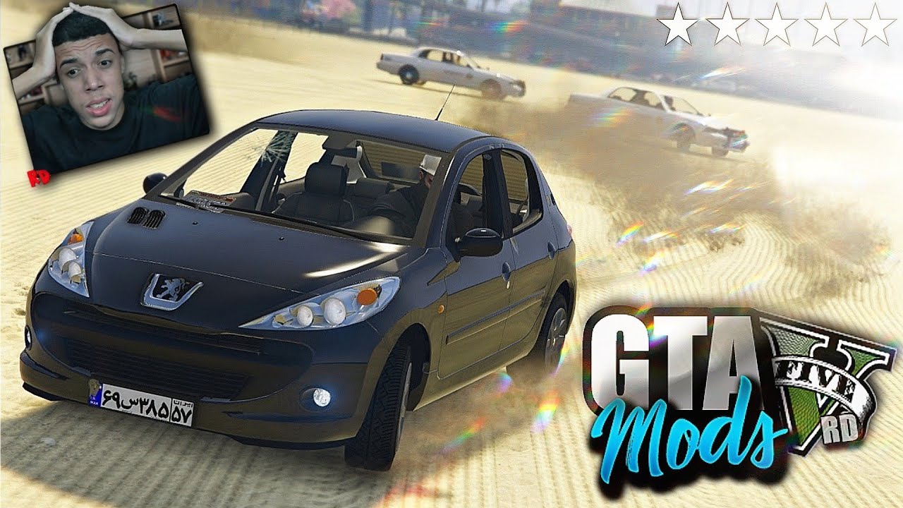 GTA V :  FUGA ÉPICA DA POLIC1A DE PEUGEOT 207! ( INSANO ) - GTA 5 MODS