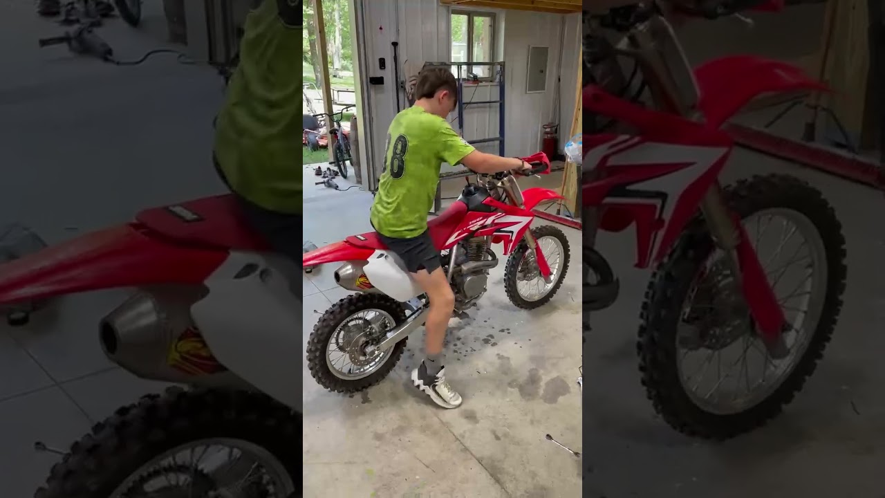 Honda crf150r with a xr100 motor that is big bored #dirtbike
