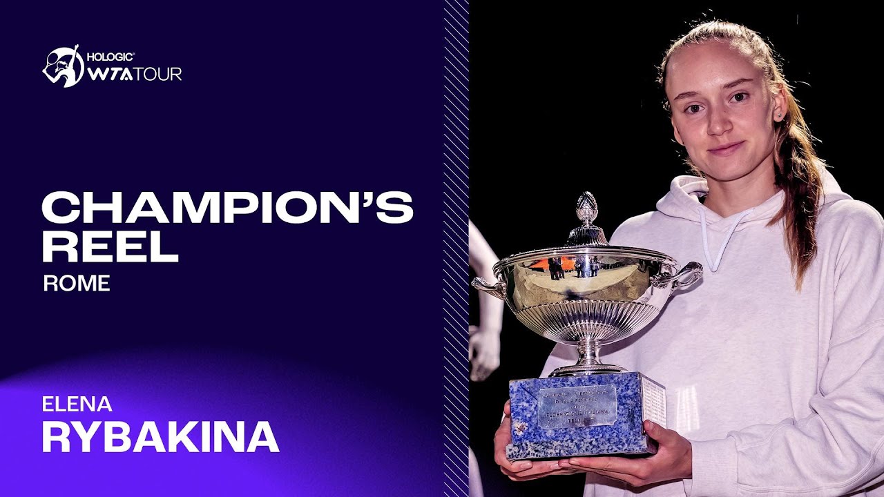 Rome champion Elena Rybakina's TOP points from another WTA 1000 title run in 2023! 🤌