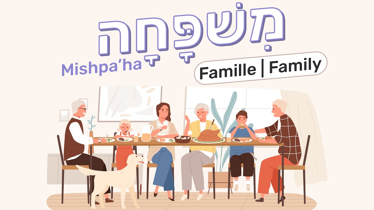 Apprendre le vocabulaire de la famille en hébreu pour les enfants | Learn family in hebrew for kids