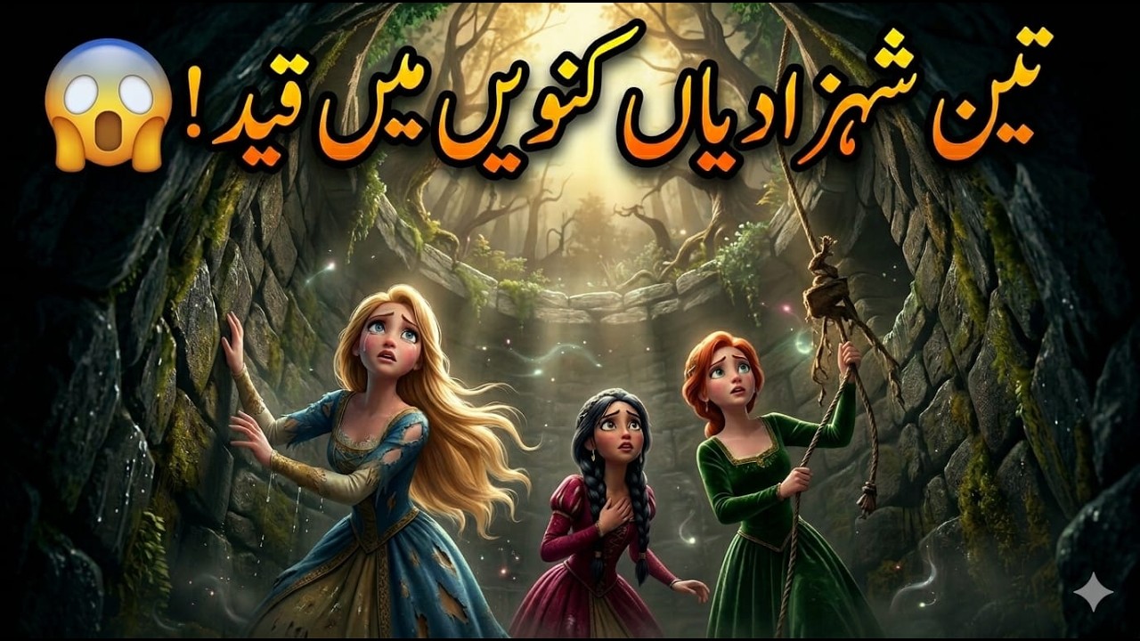 Three Princesses Trapped in a Well | Emotional Urdu Fairy Tale