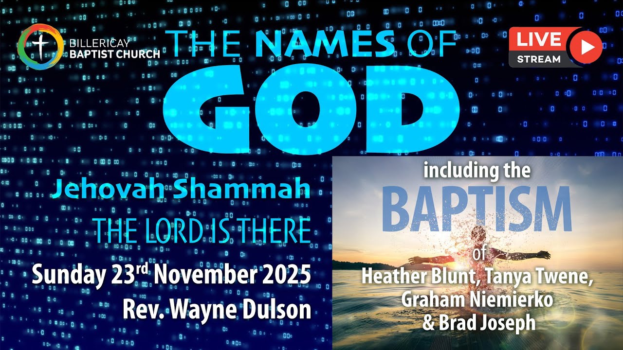 Sunday AM | 23rd November 2025 - Baptism