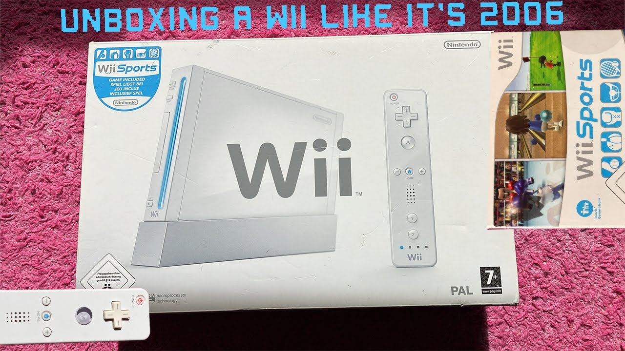 Unboxing a Wii like it's 2006