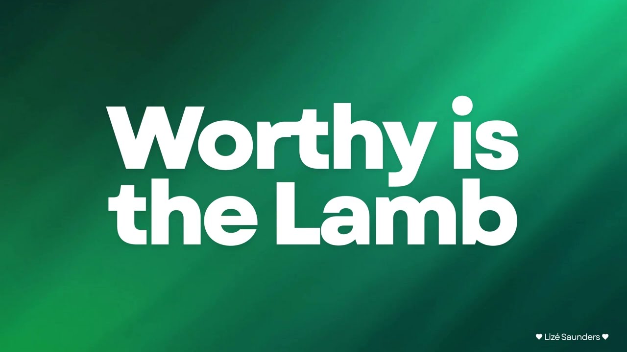Worthy Is The Lamb - Backing Track with Lyrics (G)