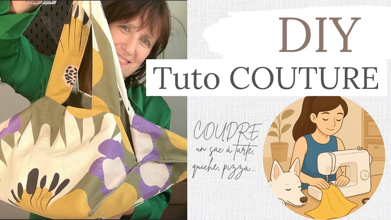 TUTO couture : le sac de transport pour tarte, quiche et pizza  + fiche technique gratuite