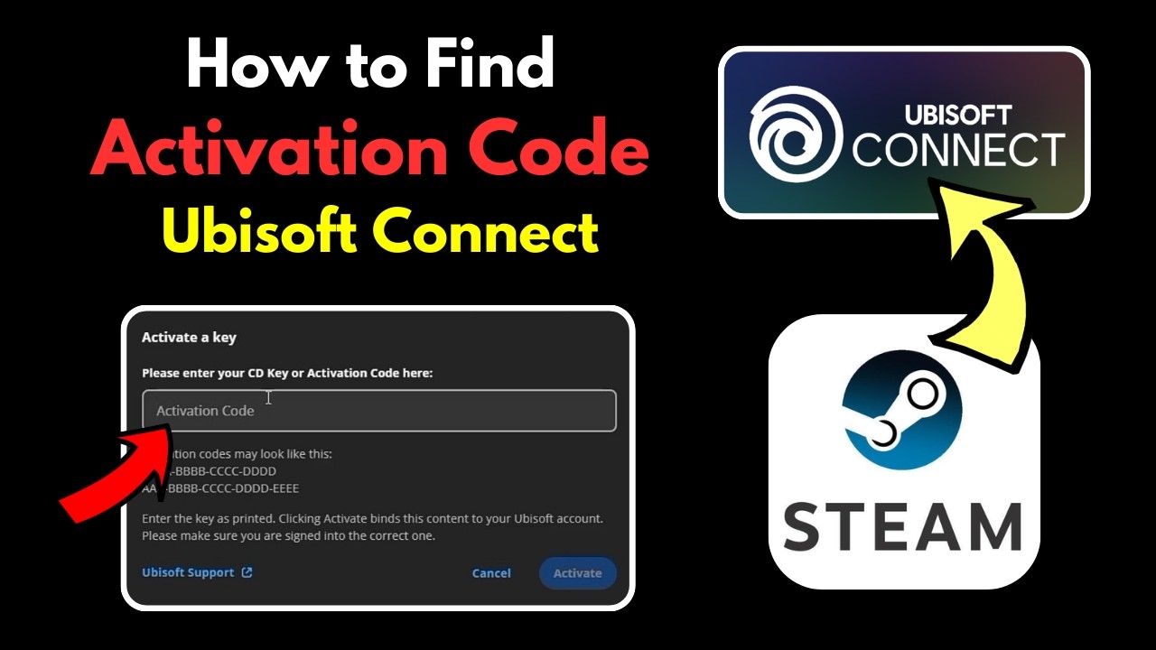 Найдите код активации Ubisoft Connect в Steam | Управление CD-ключами Код ключа активации Ubisoft...