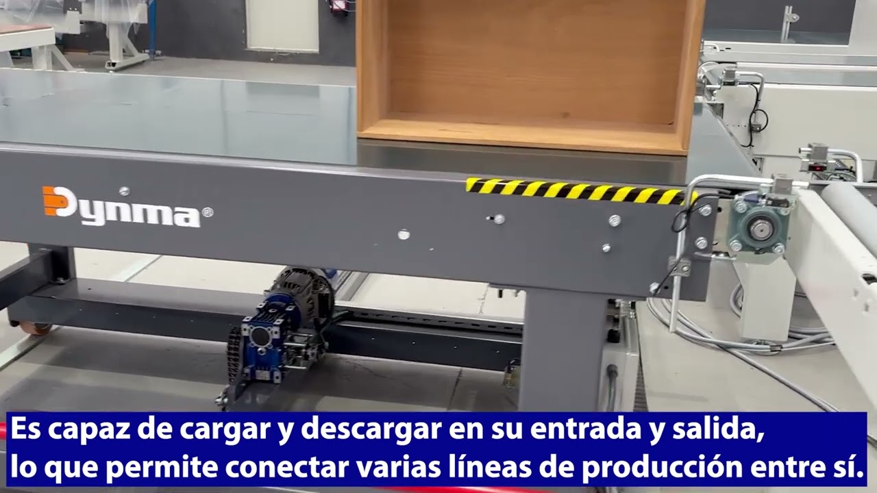 Dynma TLB Shuttle. Transportador de banda con desplazamiento lateral.
