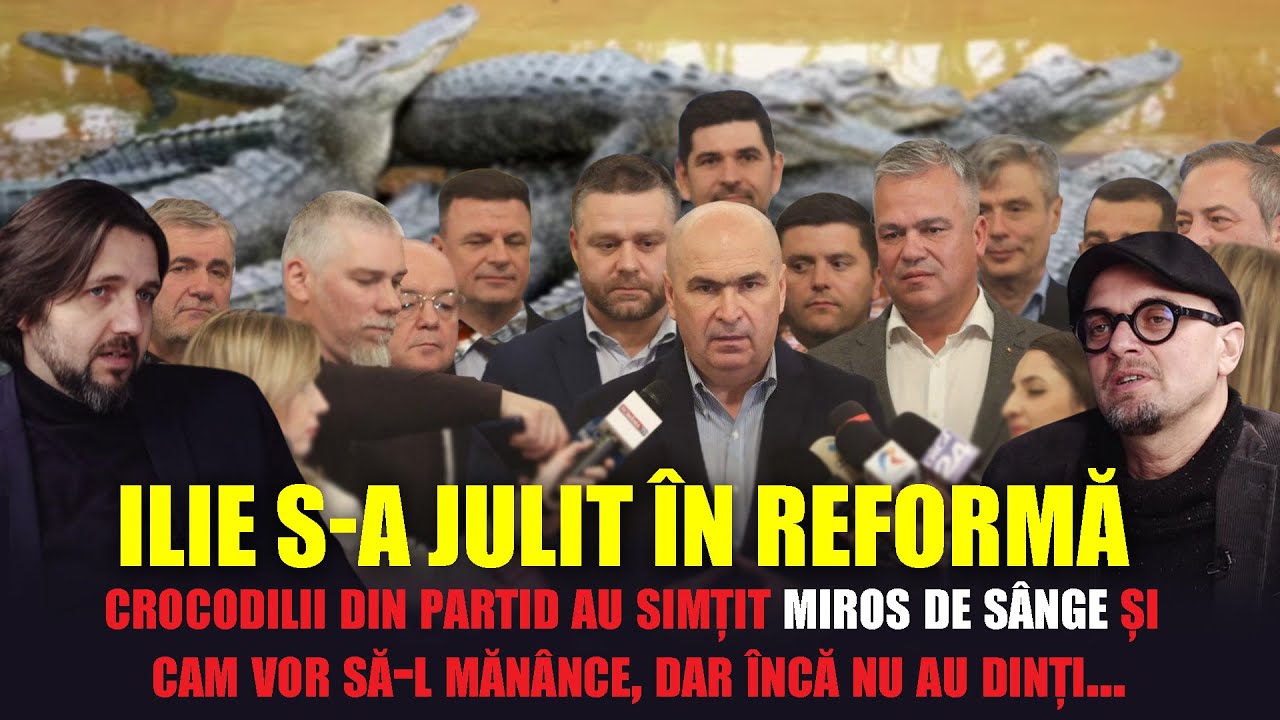 Ilie s-a julit în reforma, crocodilii din partid au simțit miros de sânge și cam vor să-l mănânce!