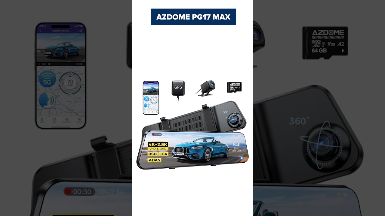 TOP&mdash;5. Best Mirror Dash Cams (With Rear Cameras) 2025