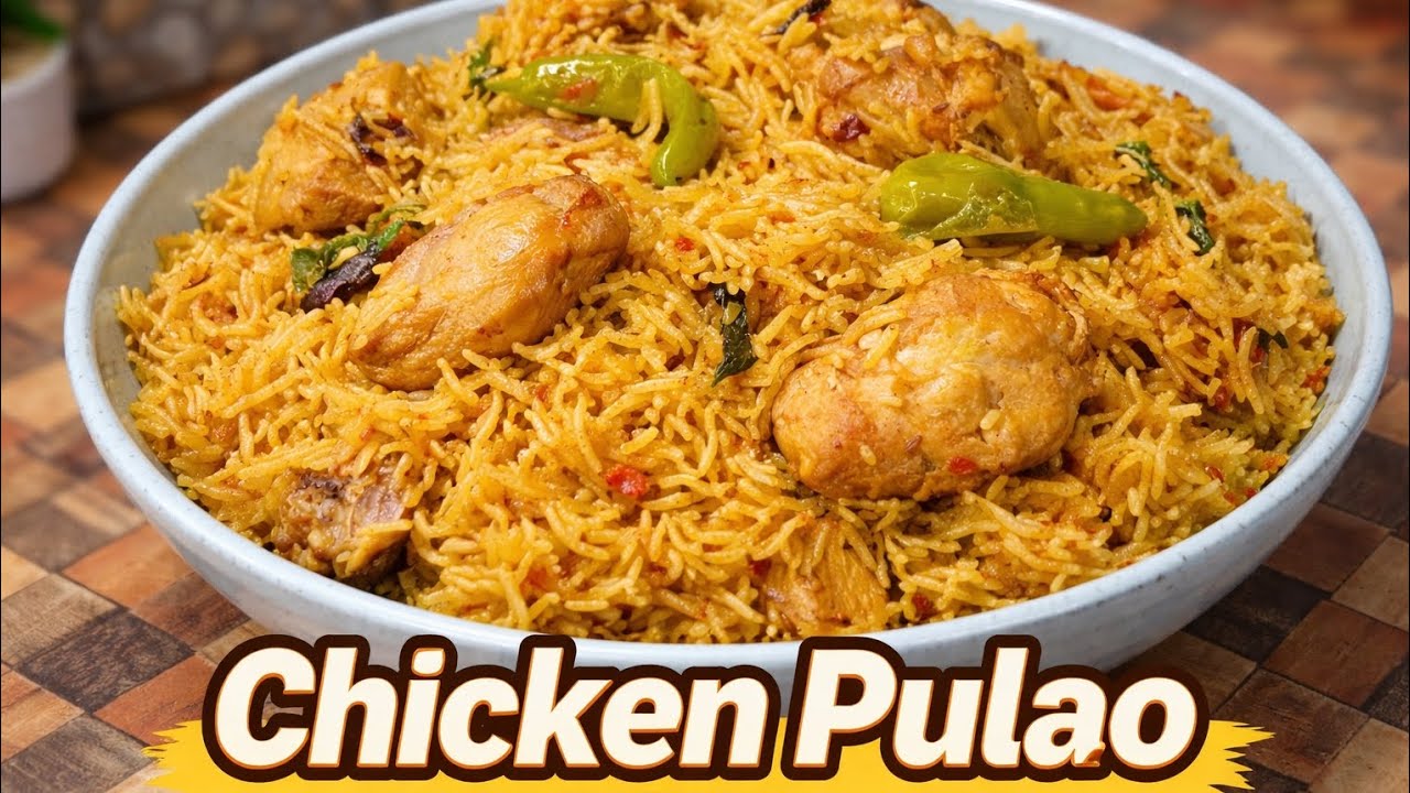 Simple Chicken Pulao Recipe | Tasty & Flavorful Pulao at Home