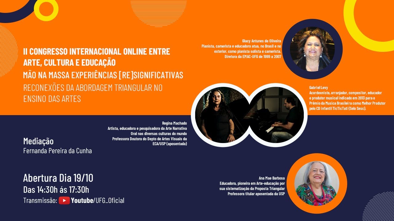 Abertura - II Congresso Internacional Online Entre Arte, Cultura e Educação