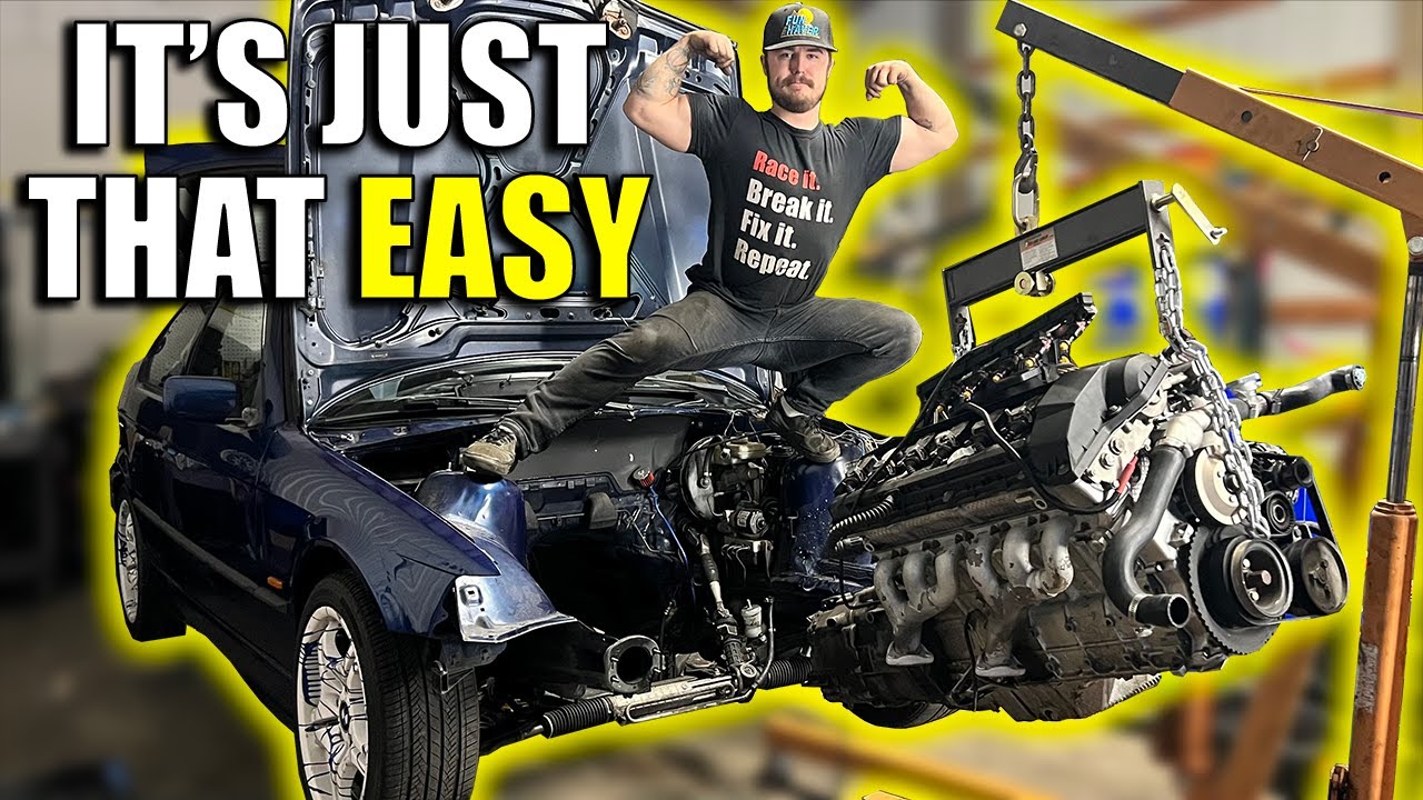 I PULLED MY ENGINE IN RECORD TIME | E36 328ti Compact Drift Build