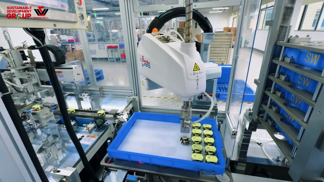 SCARA 工業機器人P6系列於零部件製造業之應用 : 裝盤換托一體化·助力全自動生產