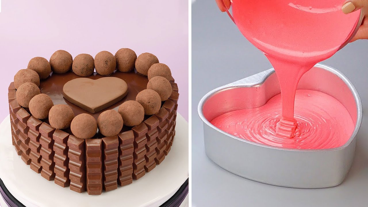 Лучшие идеи для украшения торта в виде шоколадного сердца для вашей второй половинки — простой ур...