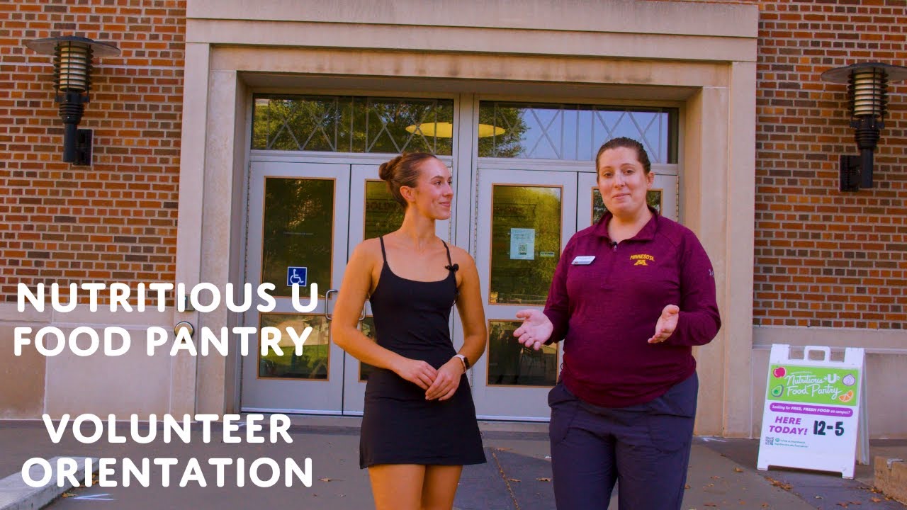 Nutritious U Food Pantry | Volunteer Orientation | How to Succeed as a Student Volunteer
