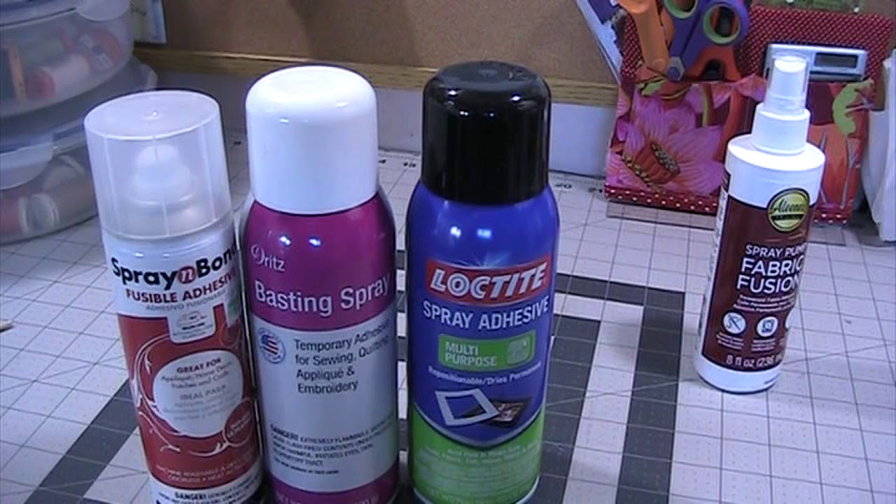 Fabric, Basting spray or glue for sewing or quilting. My recommendation: Aleene’s Fabric Fusion pump