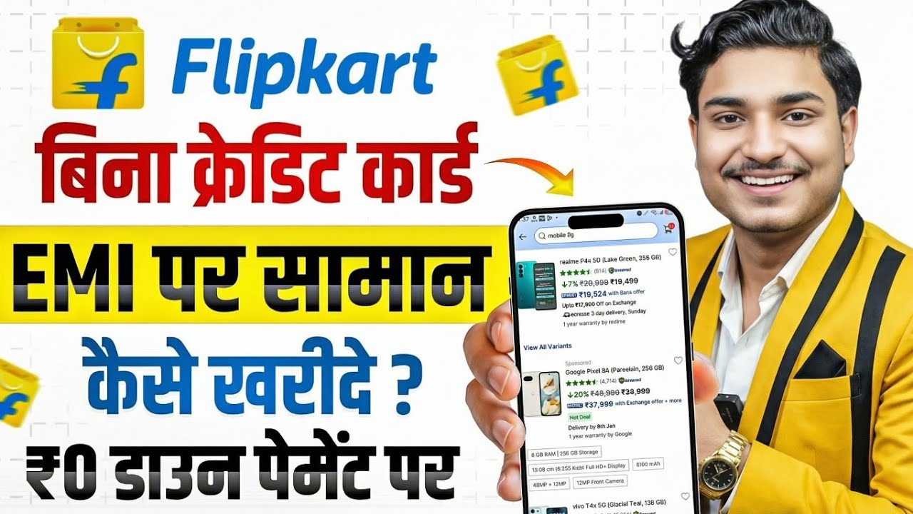 Flipkart EMI Pe Mobile Kaise Le | Flipkart Se EMI Pe Phone Kaise Buy Kare Without Credit Card