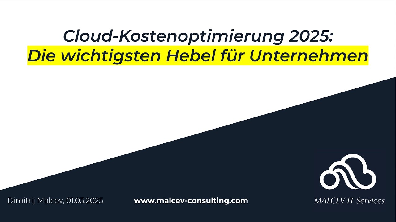 Cloud-Kostenoptimierung: Die wichtigsten Hebel f&uuml;r Unternehmen
