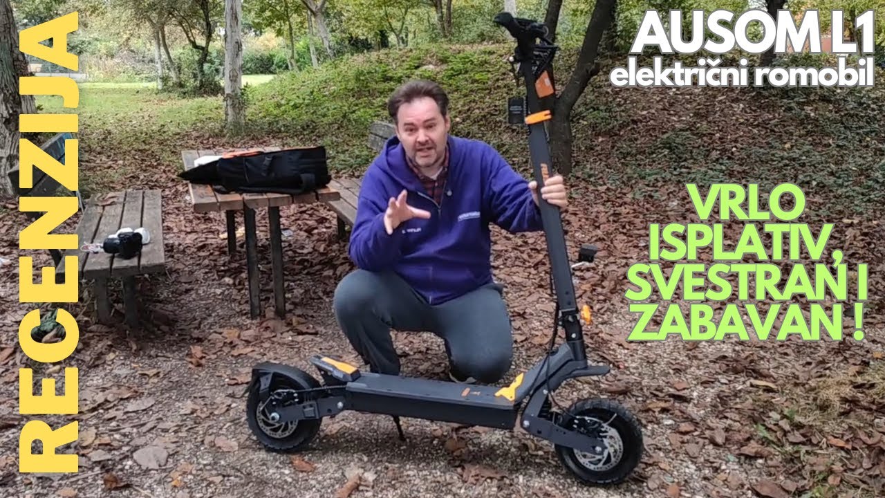 Ausom L1 recenzija - snaga, doseg i udobnost u električnom romobilu srednje klase (20.09.2025)