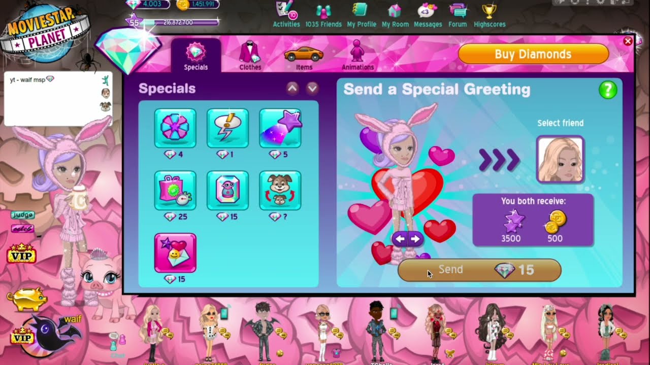 my ex buys me vip because i almost died on halloween... *rant* | moviestarplanet | waif msp