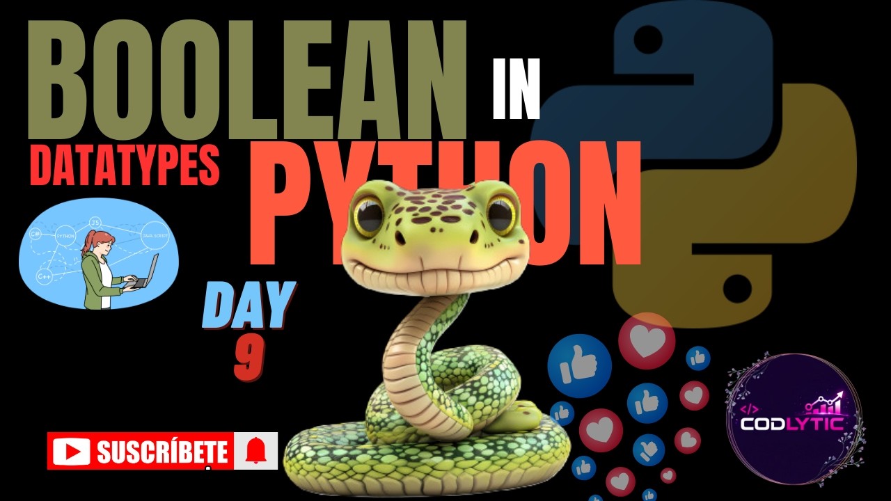Boolean, Equivalent    PYTHON Day 9#CODLYTIC #Python #Coding #Analytics #PythonVideo #Programming