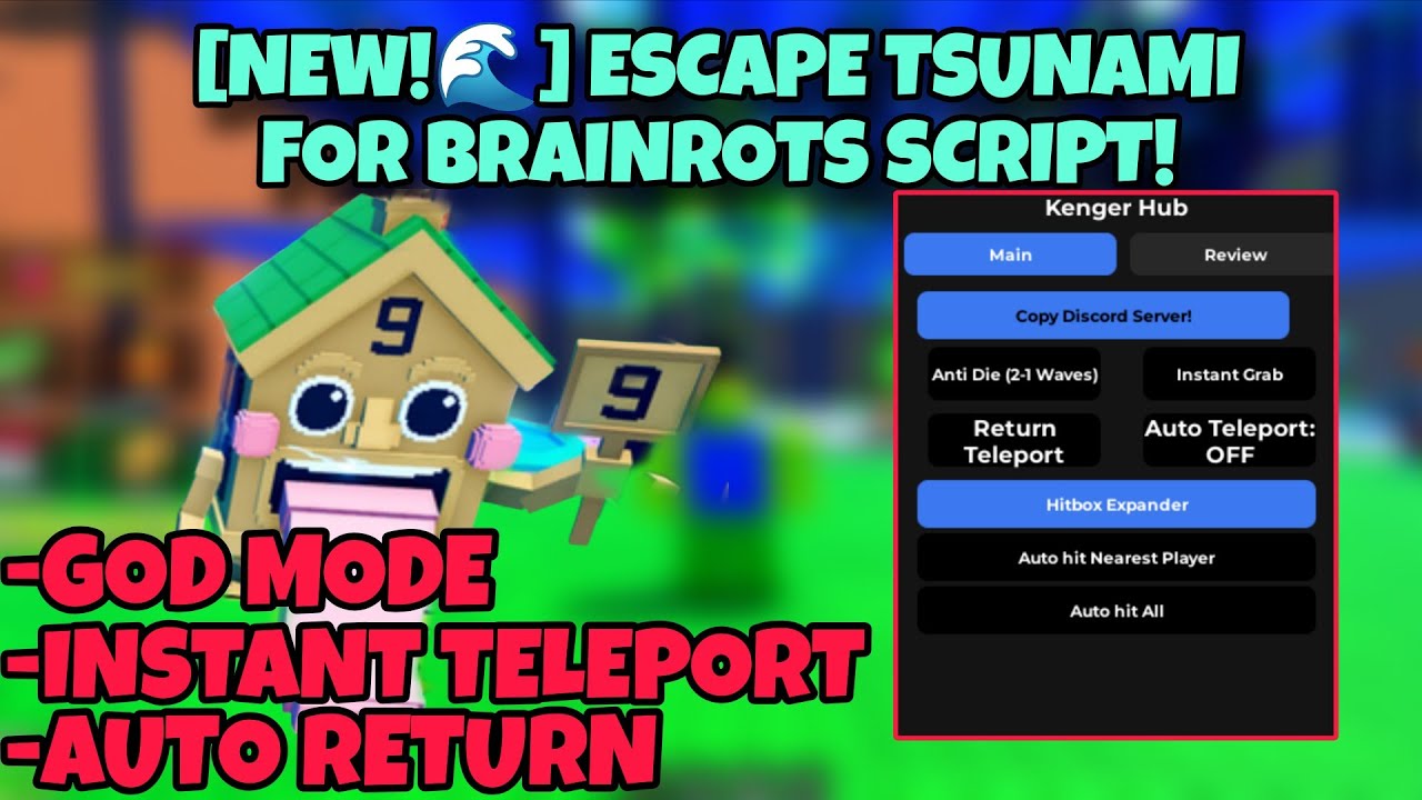 [NEW!🌊] ESCAPE TSUNAMI FOR BRAINROTS SCRIPT - KEYLESS - DUPE, INSTANT TP, REMOVE TSUNAMI AND MORE!