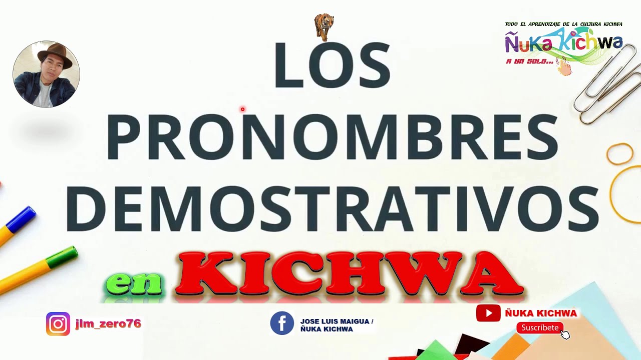 Pronombres Demostrativos en KICHWA 👈👉