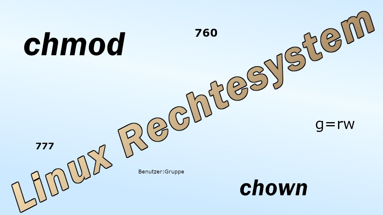 Erklärung - Linux Rechtesystem (chmod, chown)