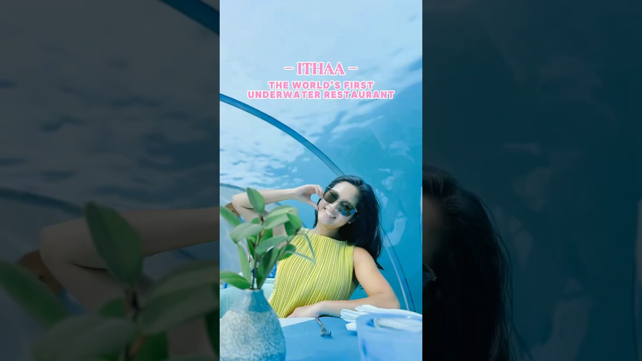 The world&rsquo;s first underwater restaurant 😍💗 #ithaa #underwaterworld #maldives #conradrangali