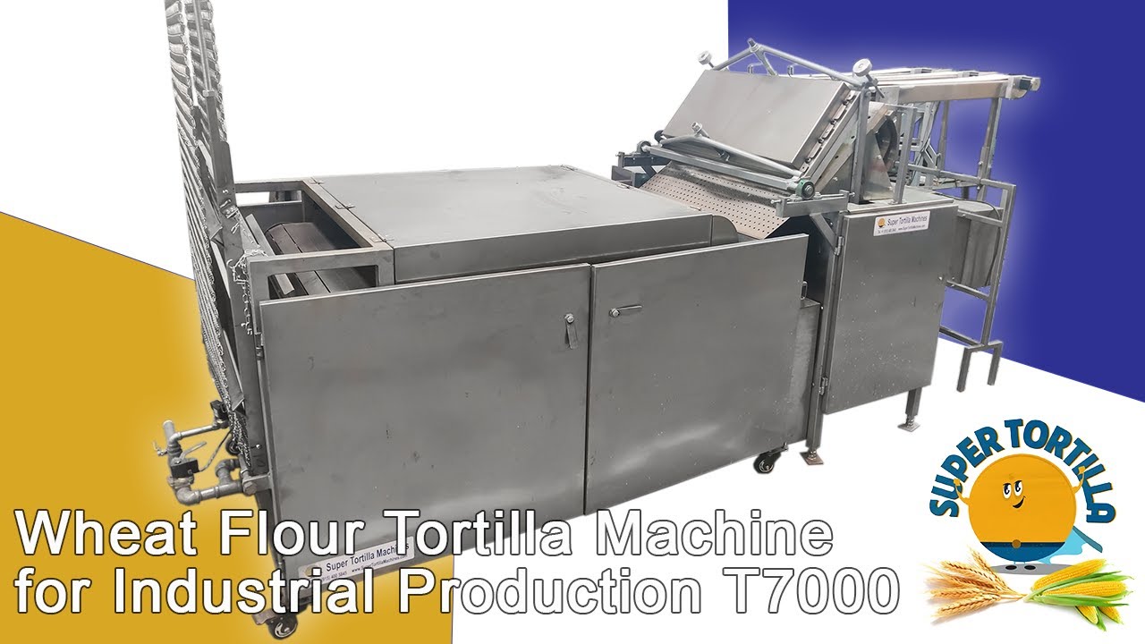T7000 Wheat Flour Tortilla Machine - High Production & Energy Efficient Automatic Grill System
