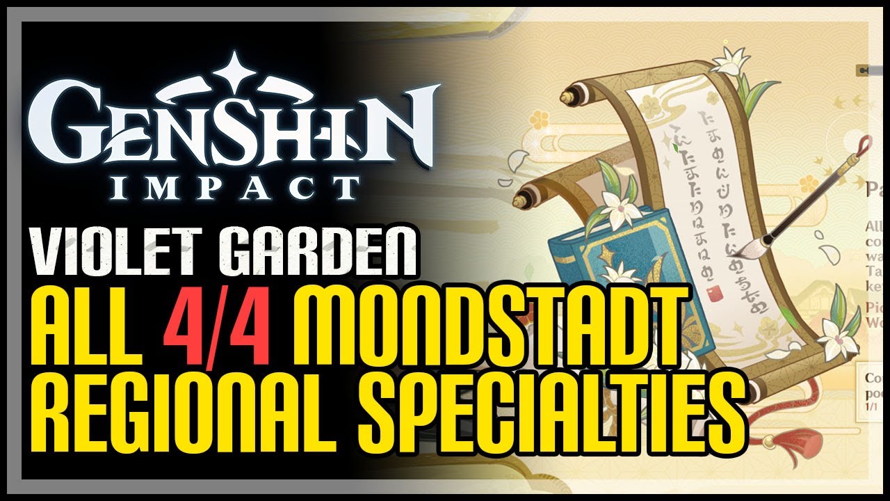 4 Monstadt Regional Specialties Genshin Impact
