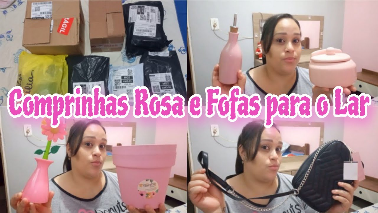 COMPRINHAS ROSA E FOFAS NA SHOPEE | TUDO ROSA