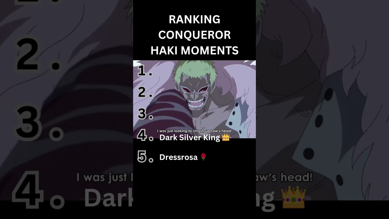 Ranking best conqueror haki moments #onepiece #anime #luffy