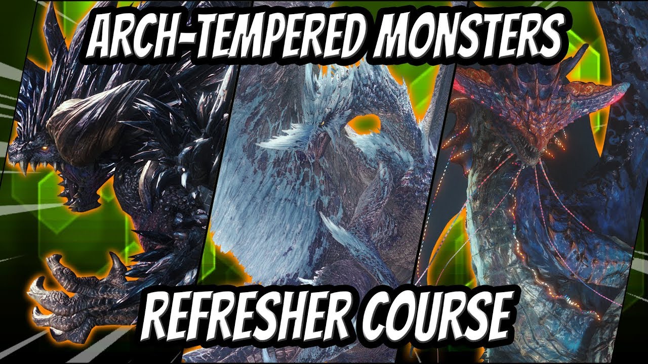 ARCH-TEMPERED MONSTERS REFRESHER COURSE - MHW: Iceborne