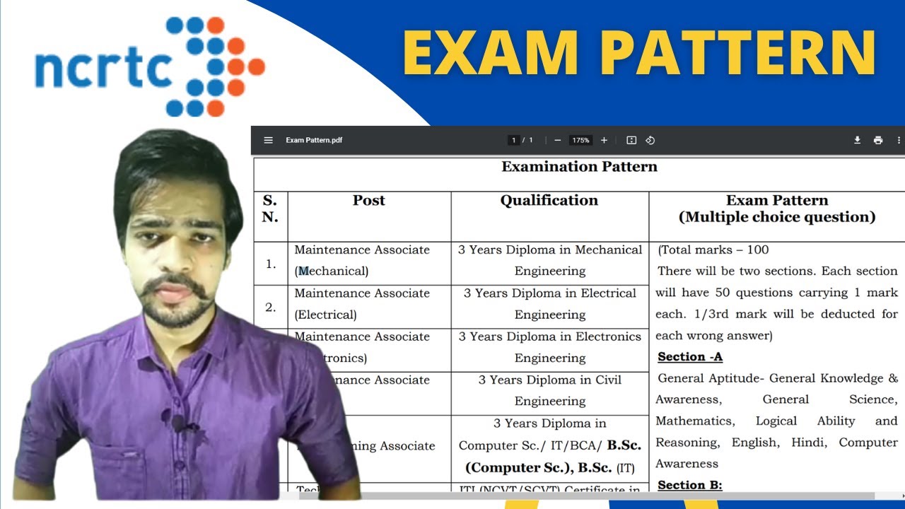 NCRTC EXAM PATTERN | NCRTC SYLLABUS  | NCRTC RECRUITMENT 2021