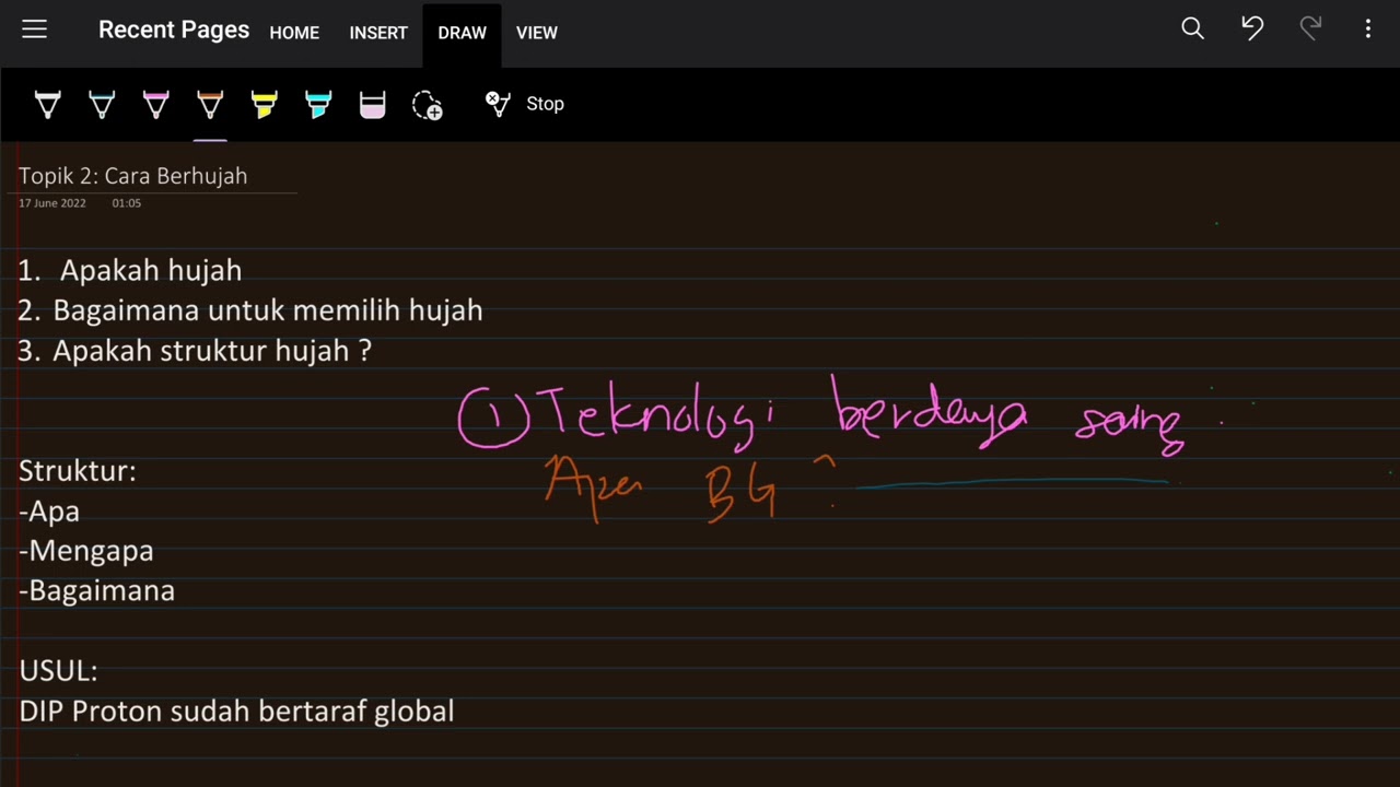 Belajar Debat Ala Parlimen - Topik 2 : Cara Berhujah