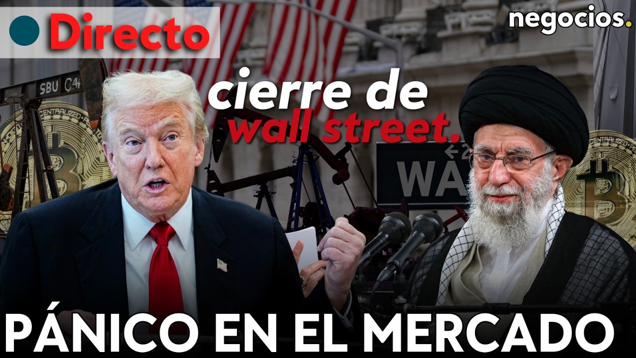 CIERRE DE WALL STREET: El Dow en pánico por EEUU e Irán, el petróleo al límite y Bitcoin resiste