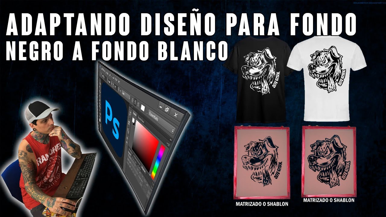 COMO HACER UN POSITIVO PARA SERIGRAFIA A UN COLOR (PHOTOSHOP 2022) FONDO BLANCO Y  NEGRO.