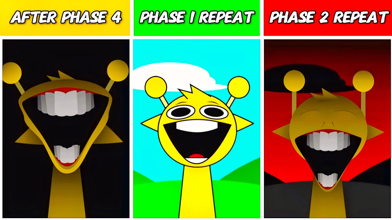 Sprunki AFTER PHASE 4 But PHASE 1 And PHASE 2 REPEAT All Characters
