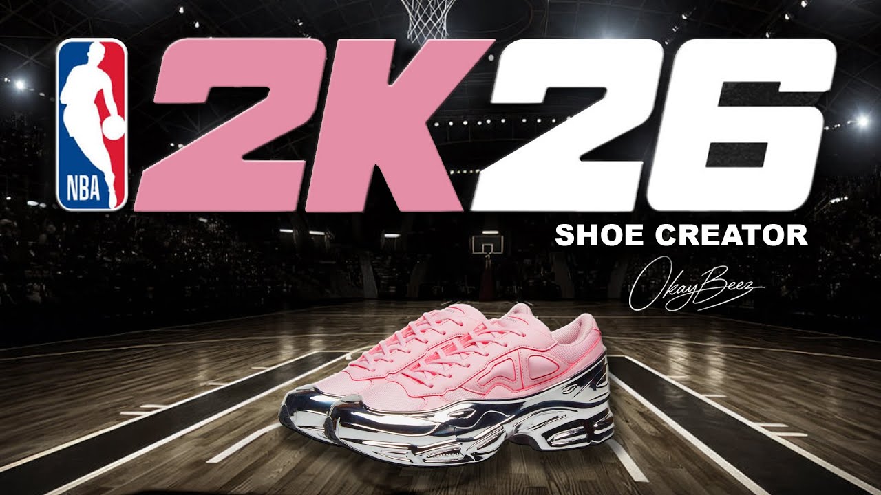 NBA 2K26 Shoe Creator - How to make Raf Simons x Ozweego 'Mirrored - Clear Pink'
