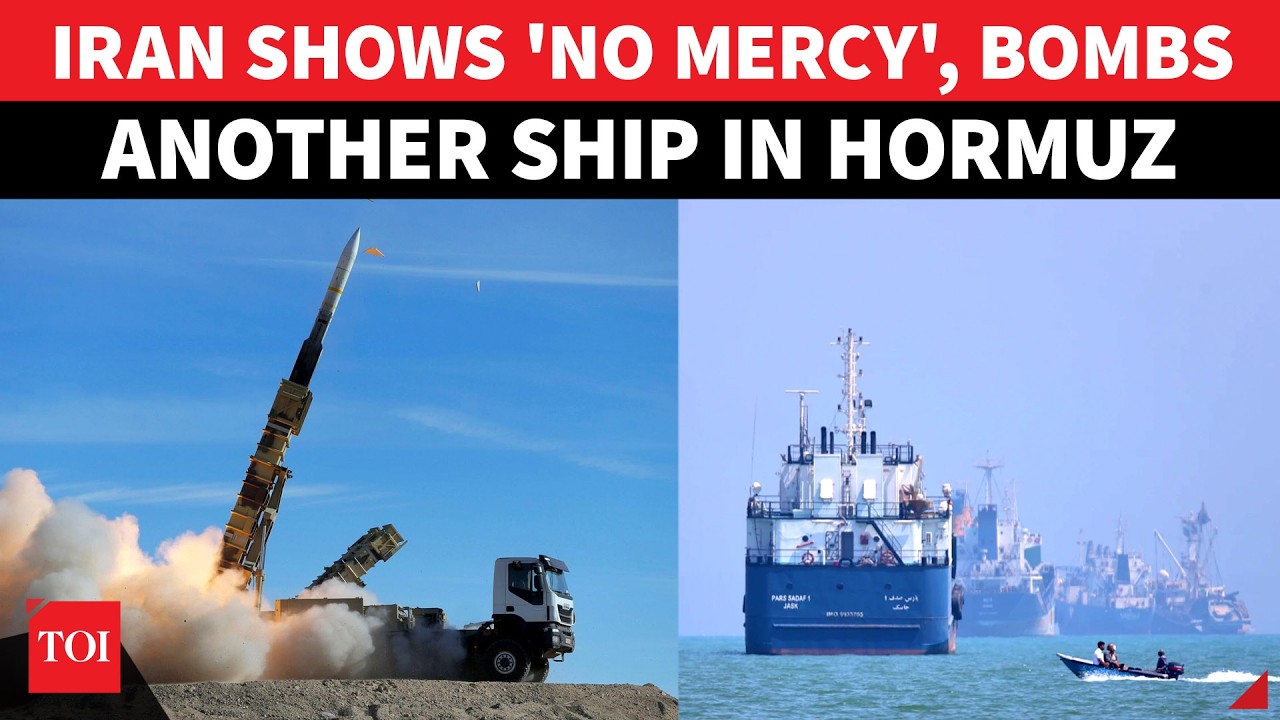 'SHIP BOMBED IN HORMUZ': IRGC Goes Full-Attack Mode, American Navy In Action | WATCH
