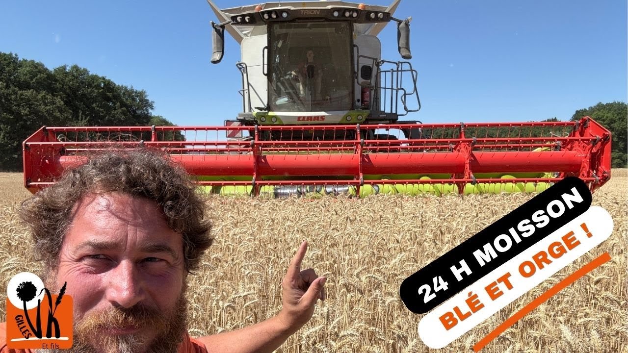 24h à la moisson : blé et orge de printemps !