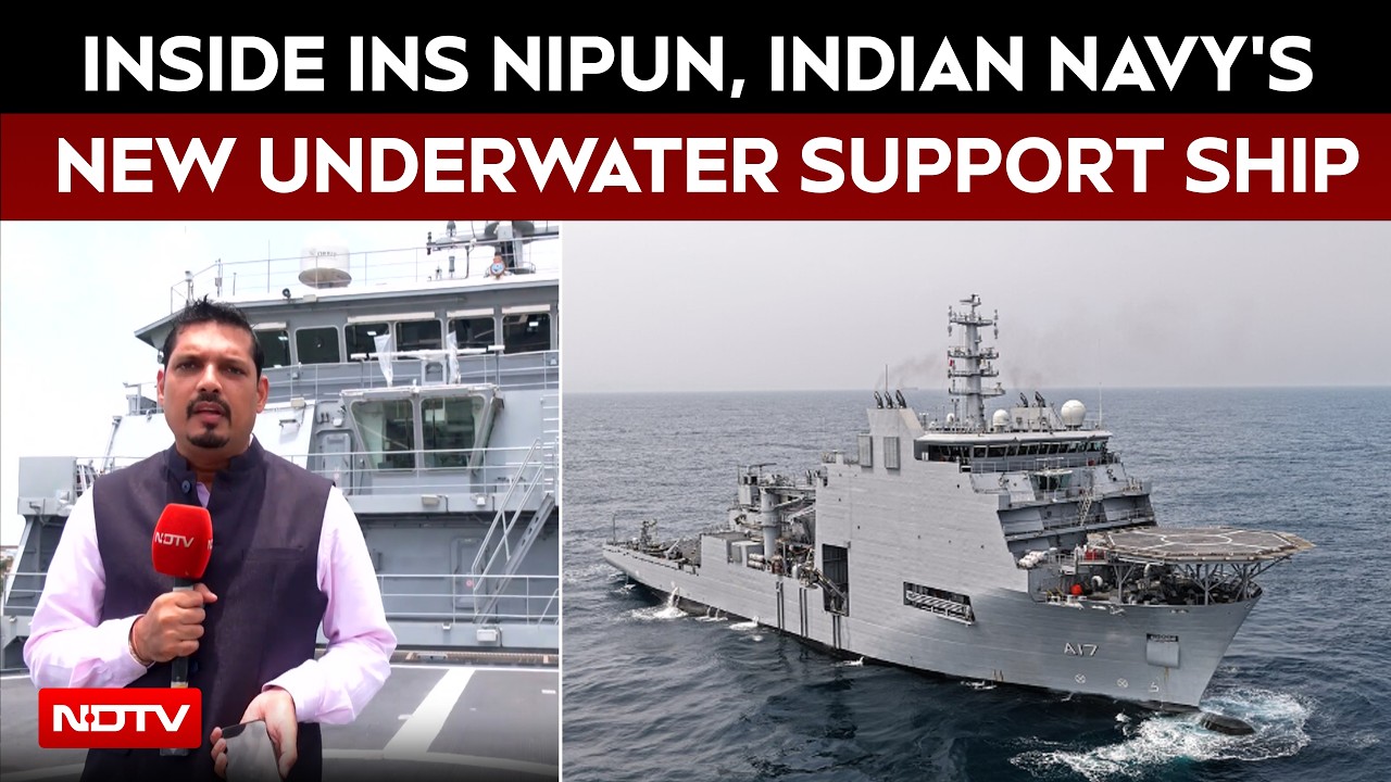 На борту INS Nipun: ВМС Индии приняли на вооружение новое судно обеспечения водолазных работ | ND...