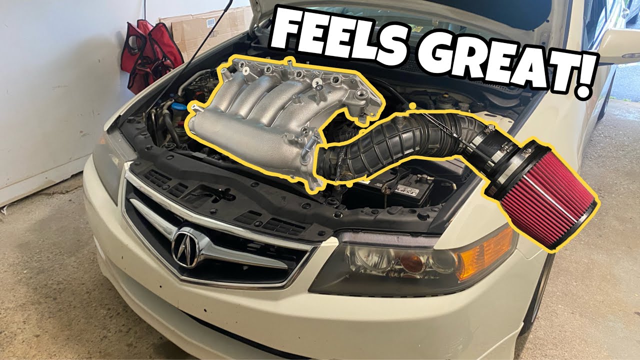 Acura TSX CL9 установил впускной коллектор RRC Type R (с тягами!)