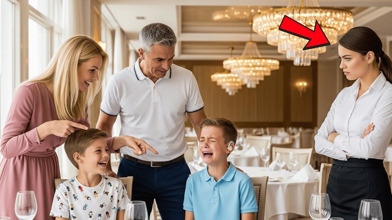 Herkes Milyarderin Sağır Oğluna Gülüyordu… Ta Ki Garson Kadın Gelip Herkesi Susturana Kadar