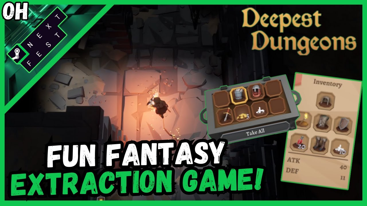 Keep An Eye On This EXTRACTION Fantasy Game!! Deepest Dungeon! #SteamNextFest Coverage!