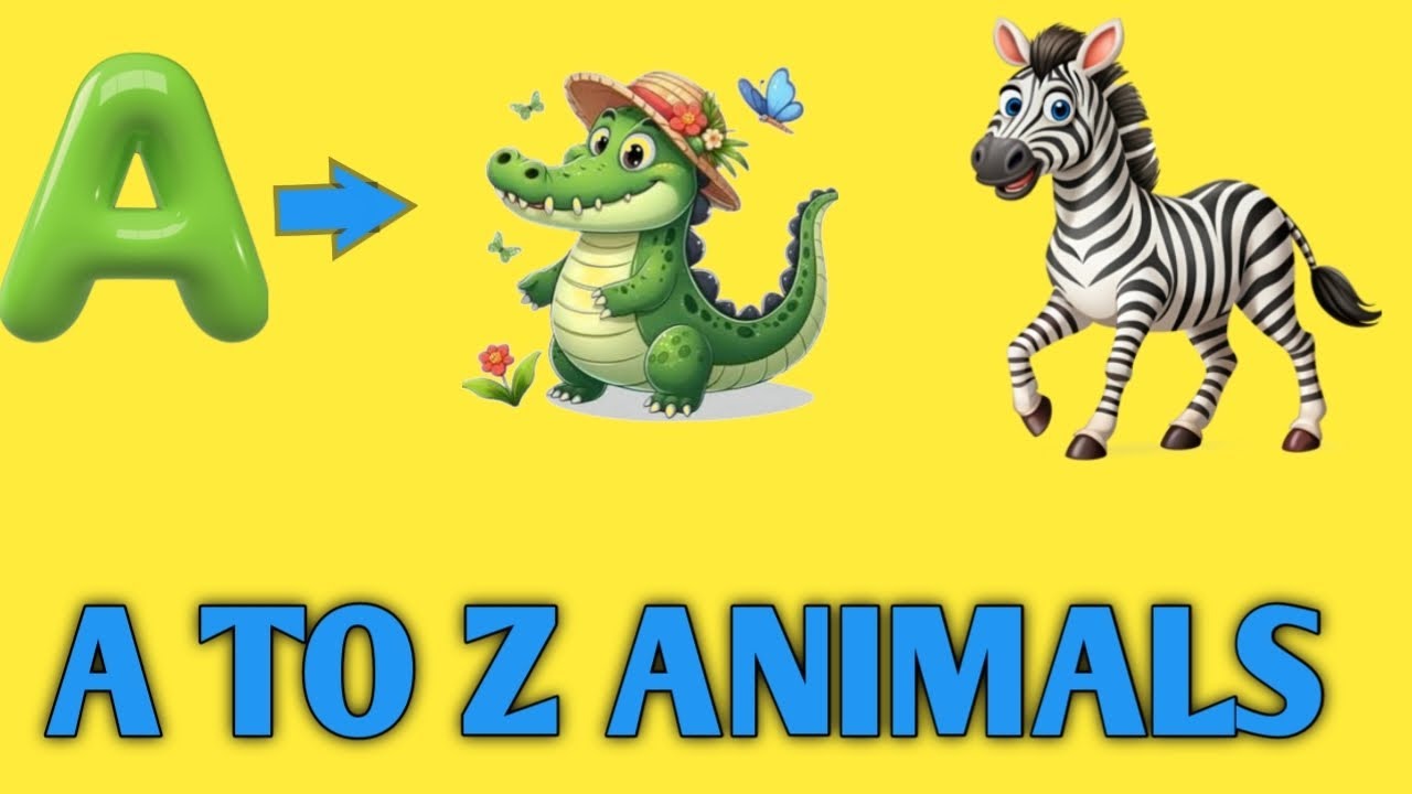 Alphabets| A To Z Animals Names For Kids|Learn Animals Names A To Z With Pictures and Videos