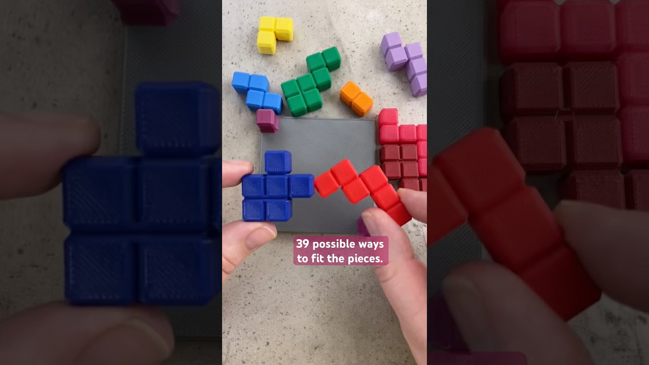 Over 39 possibilities to fit the pieces; only 1 correct solution! #puzzles