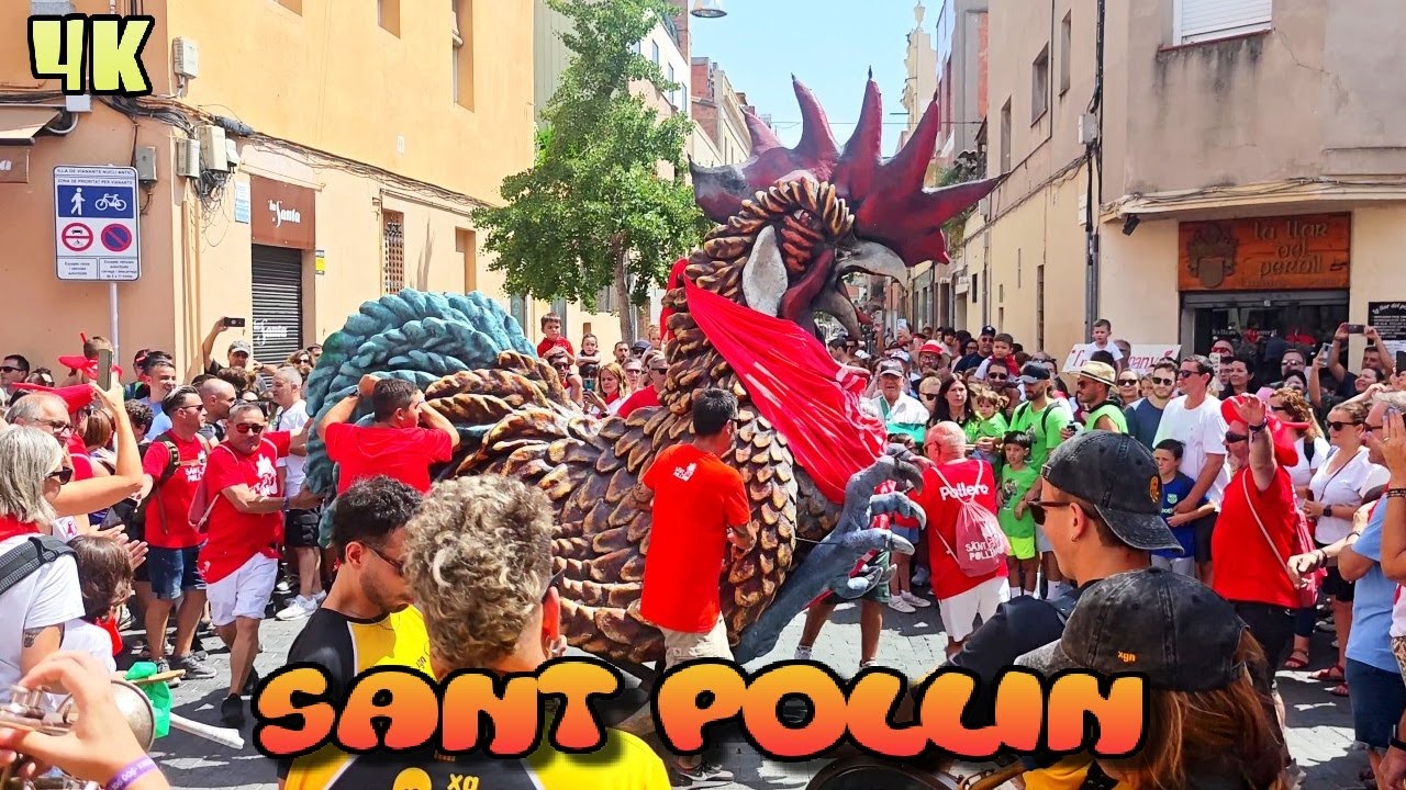 Sant Pollin 🐓Sant Fermín del Prat de Llobregat 2025 Barcelona 4K